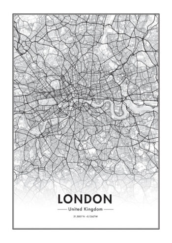 Poster London Karte Poster 1