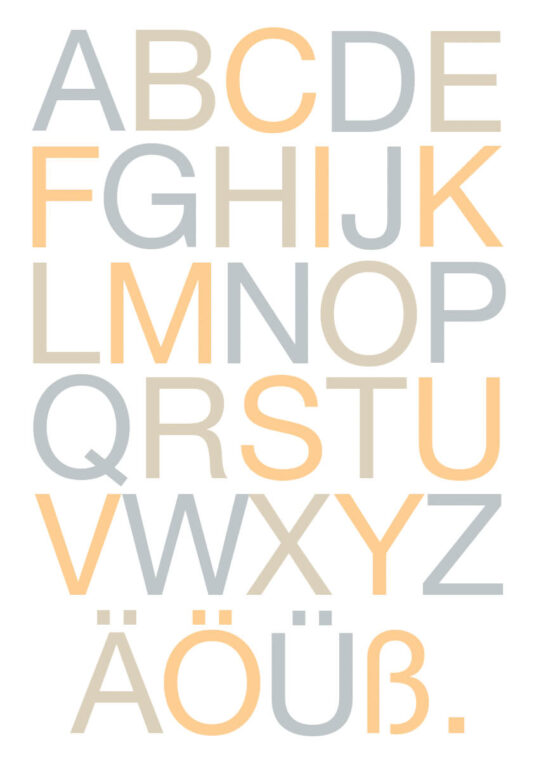 Poster Kinder Alphabet ABC Poster 1