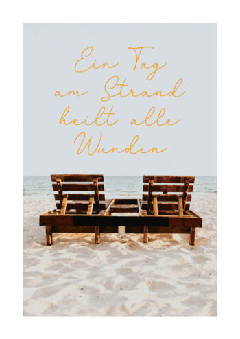 Poster Ein Tag am Strand Poster 1