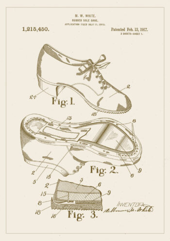 Poster Schuhsohle Patent Poster 1